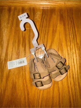 Old Navy Brown Baby Sandals with Double Buckles